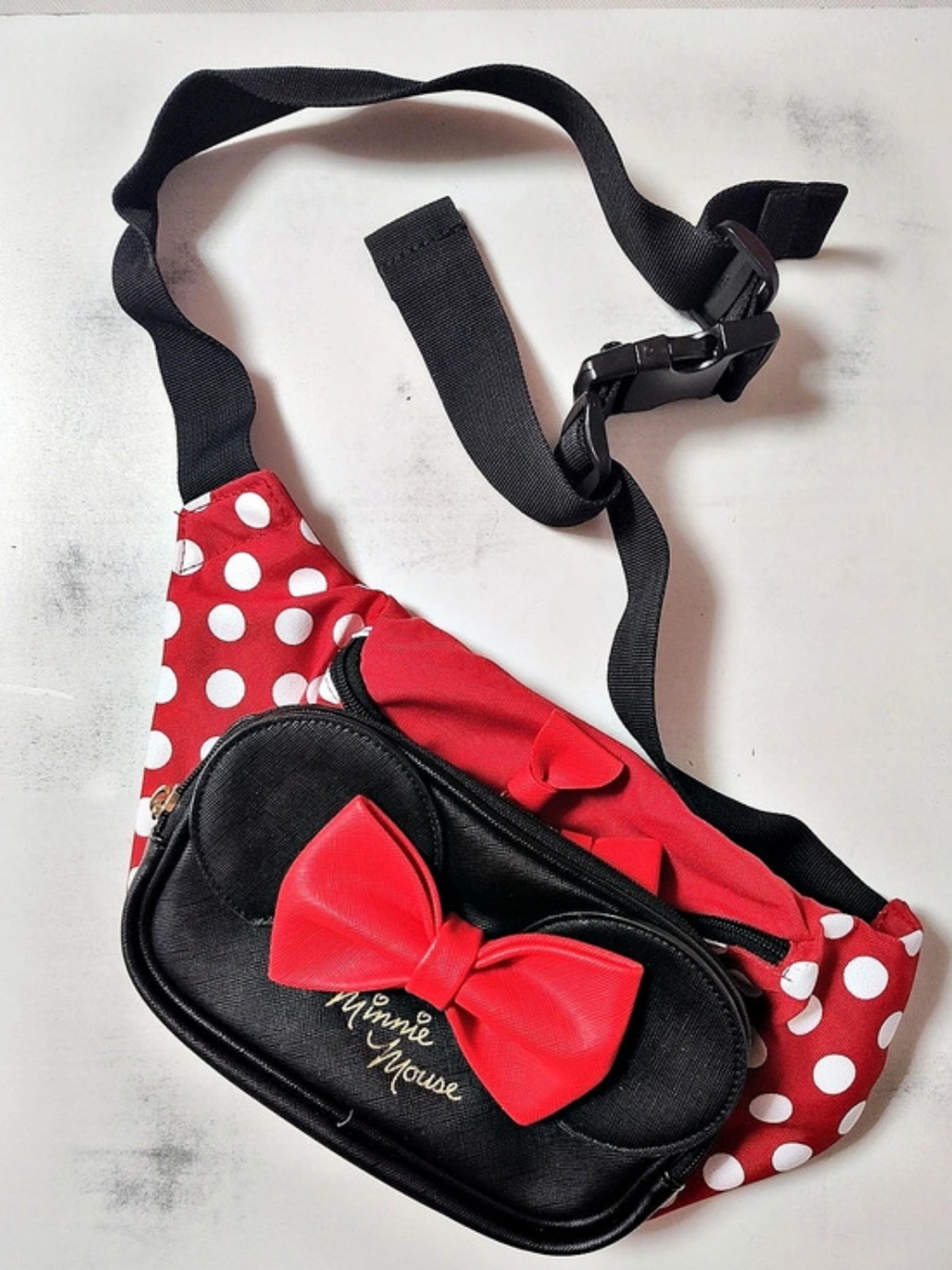 Disney Minnie Mouse Winghouse X Collab Belt Bag Fanny Pack Polka Dot